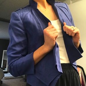 White House black market indigo blazer